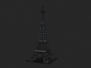 lego tower eifel Modèle 3D