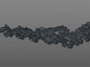 lego cars pack low-poly 3D 모델
