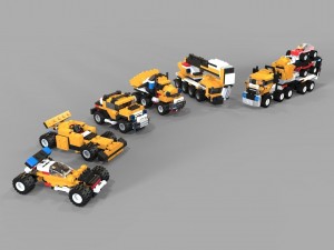 lego cars pack low-poly 3D 모델
