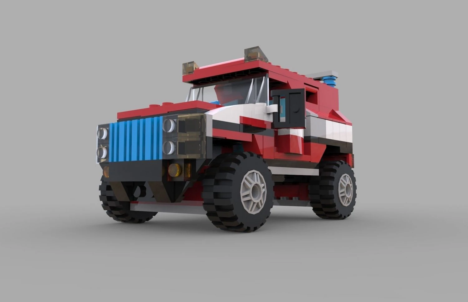 lego jeep game 3D Model .c4d .max .obj .3ds .fbx .stl .blend 