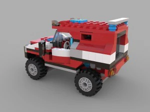 lego jeep game 3D Model