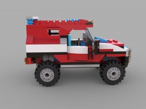 lego jeep game Modèle 3D
