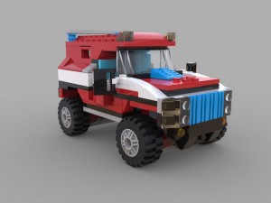 lego jeep game Modèle 3D