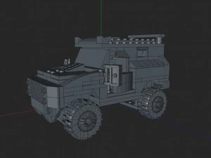 lego jeep game 3D Model