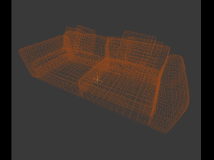 Poliform dune 2 couch modules Model 3D