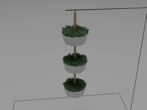 Bittergurka hang plant pot 3D Model