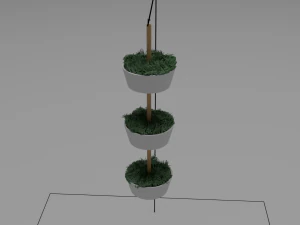 Bittergurka hang plant pot 3D Model