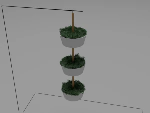 Bittergurka hang plant pot 3D Model