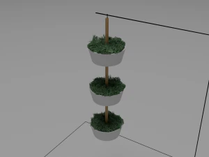 Bittergurka hang plant pot 3D Model