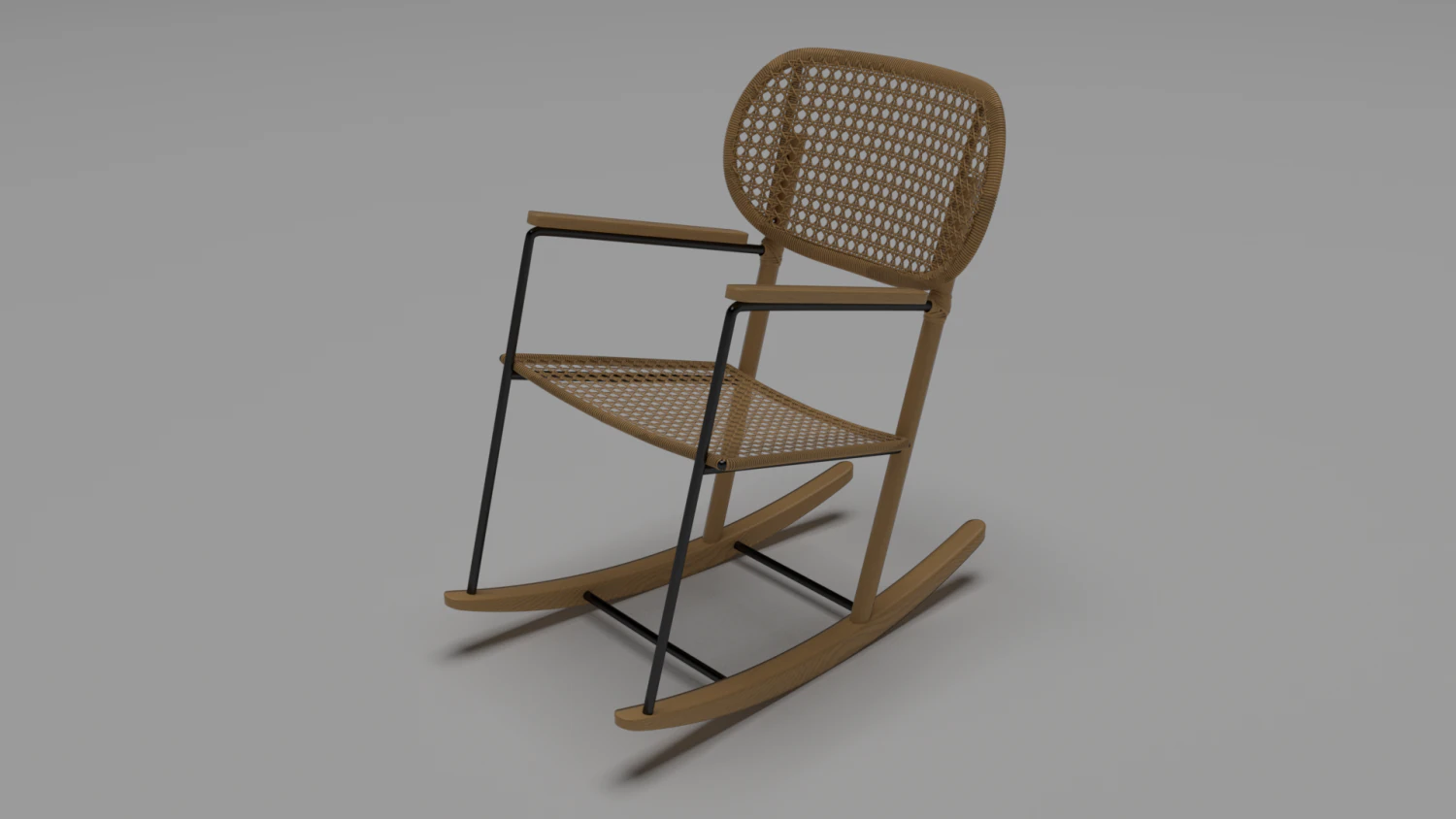 Gronadal rocking chair 3D Model .c4d .max .obj .3ds .fbx .stl .blend 