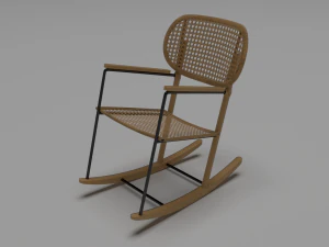 Cadeira de balan&ccedil;o Gronadal Modelo 3D
