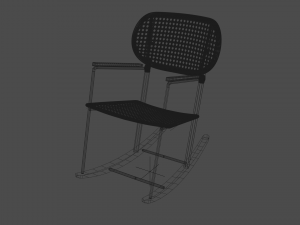 Gronadal rocking chair 3D 모델