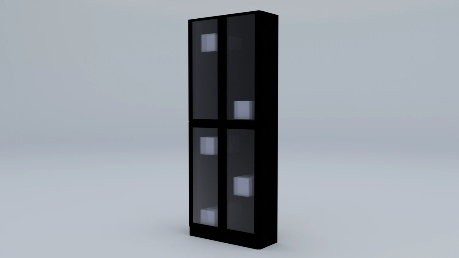 Billy bookcase 80x202cm 3D Model .c4d .max .obj .3ds .fbx .stl .blend 