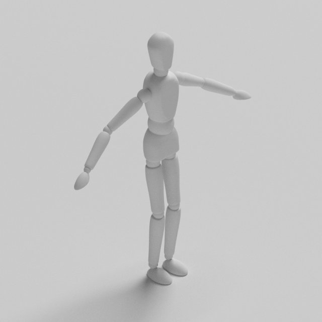 Dummy base body 3D Model .c4d .max .obj .3ds .fbx .stl .blend 