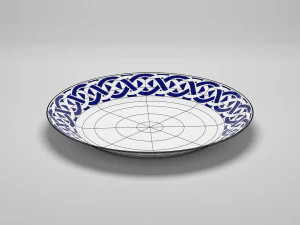 Framed flat plate by sargadelos 3D Model
