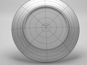 Framed flat plate by sargadelos 3D Model