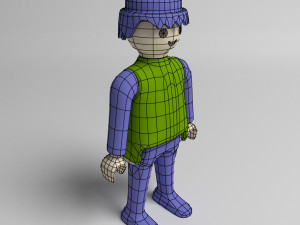 playmobil toy man 3D 模型