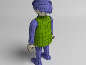 playmobil toy man 3D 模型