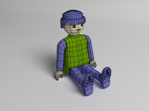 playmobil toy man 3D 模型