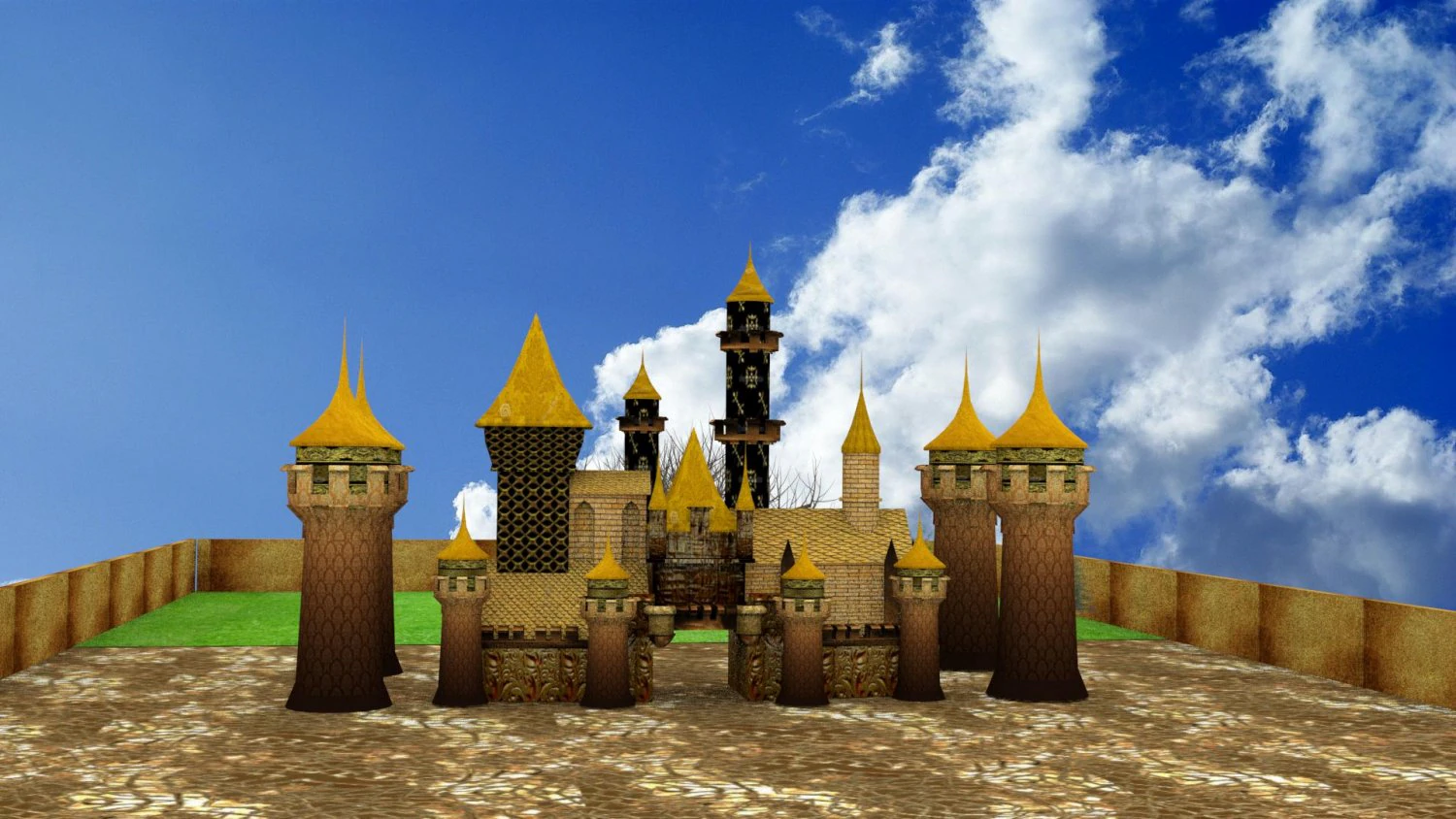 fort 3D Model .c4d .max .obj .3ds .fbx .stl .blend 