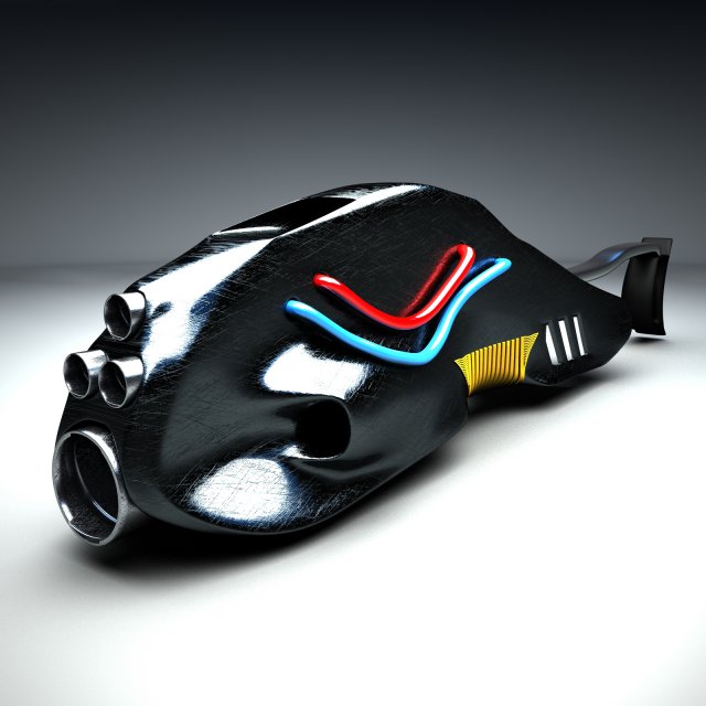space grenade Model 3D .c4d .max .obj .3ds .fbx .stl .blend 