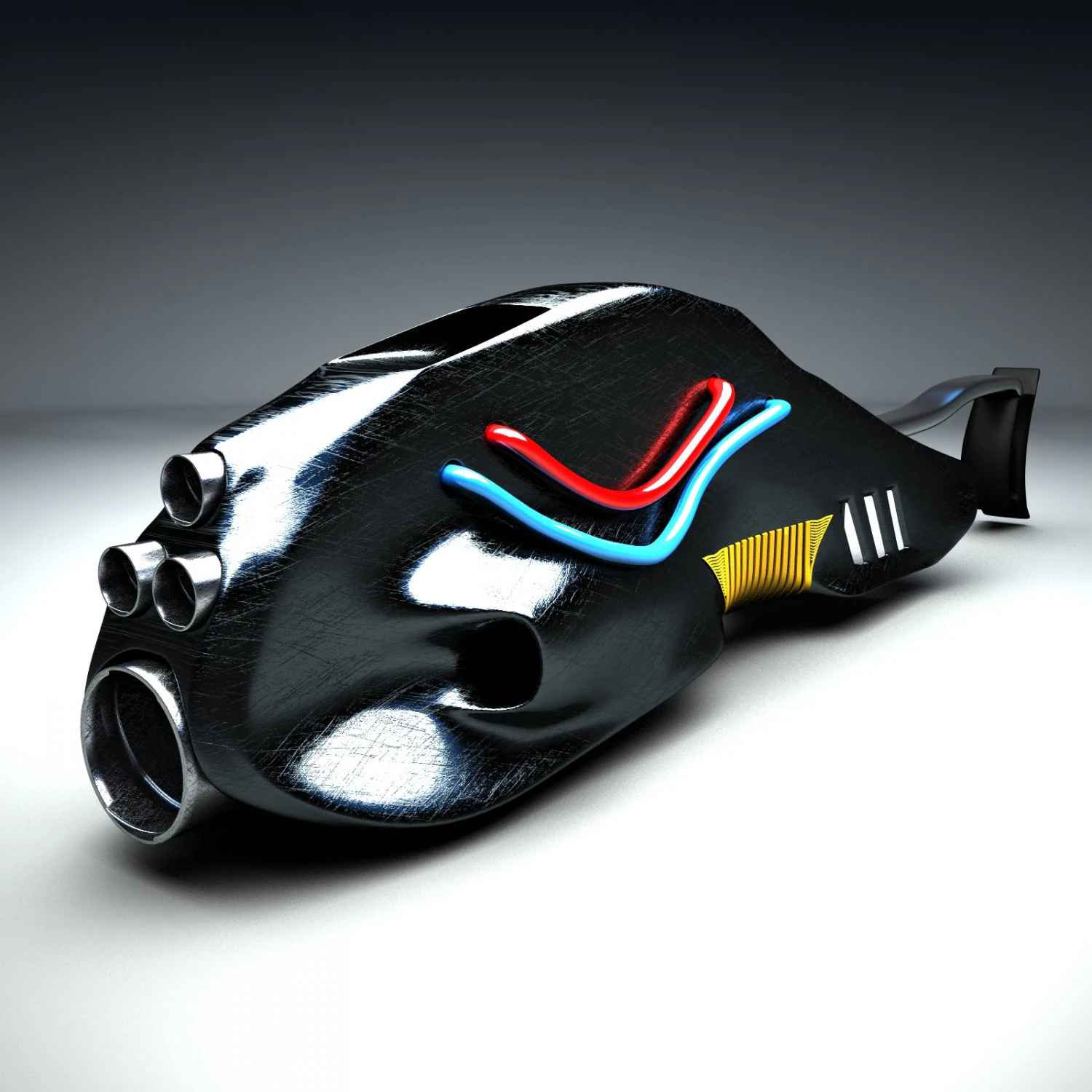 space grenade 3D Model .c4d .max .obj .3ds .fbx .stl .blend 