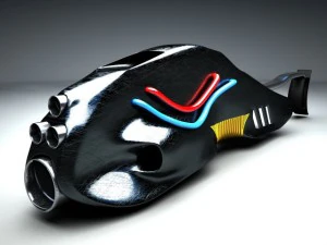 granada espacial Modelo 3D