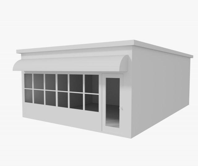 store 1 3D Модель .c4d .max .obj .3ds .fbx .stl .blend 
