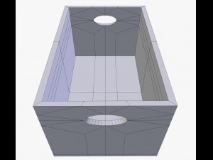 wooden box 3Dモデル