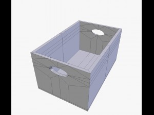 wooden box 3Dモデル