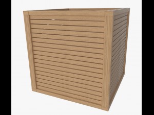 box wooden Modelo 3D