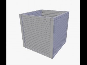 box wooden Modelo 3D
