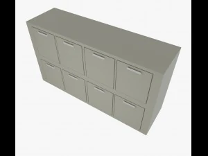 gro&szlig;er Schrank 3D Modell