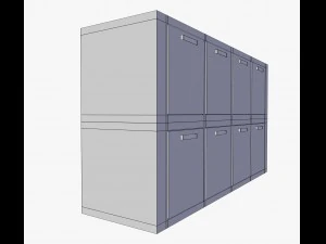 gro&szlig;er Schrank 3D Modell