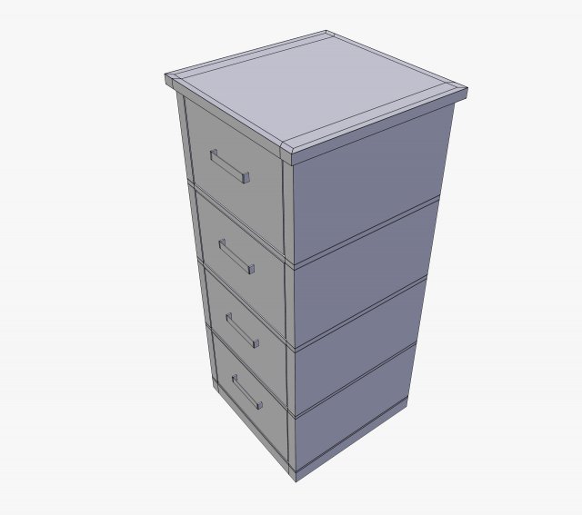 cabinet Modelo 3D .c4d .max .obj .3ds .fbx .stl .blend 