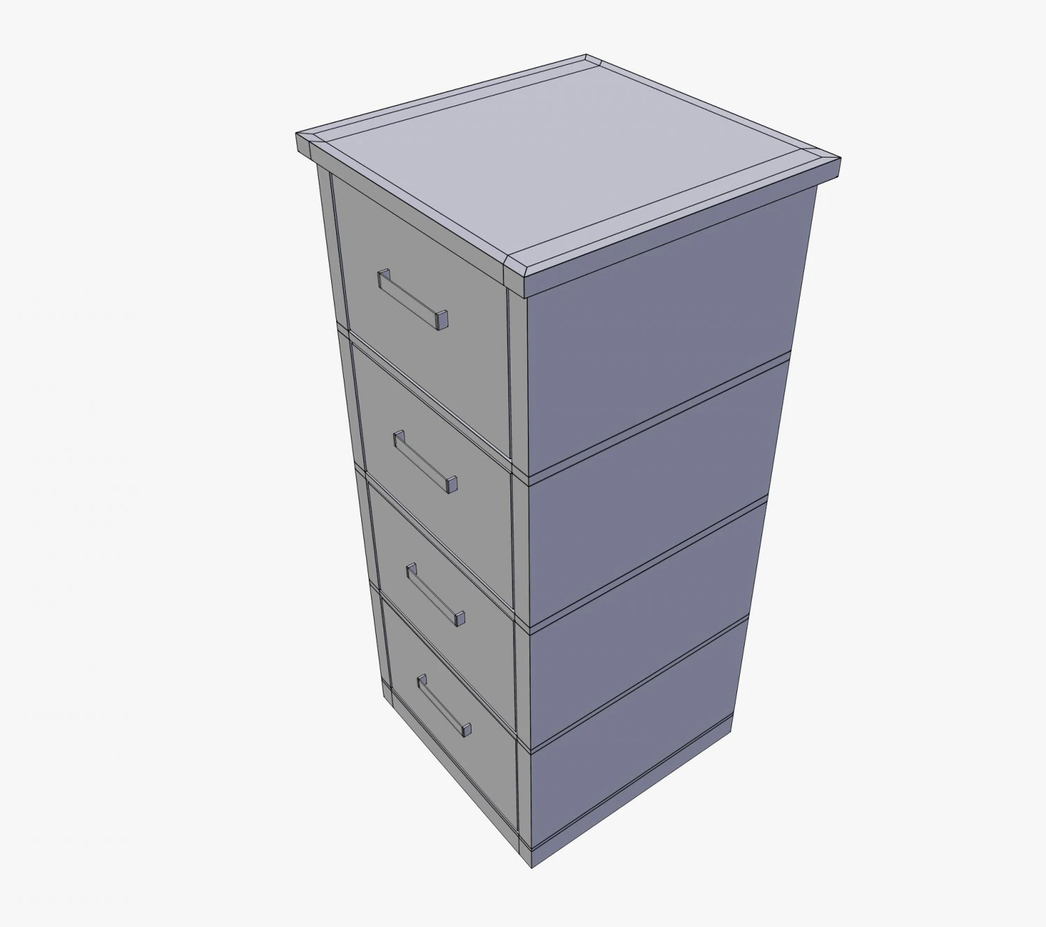 cabinet 3D Model .c4d .max .obj .3ds .fbx .stl .blend 