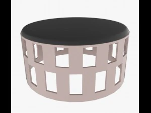 오토만 의자 3D 모델