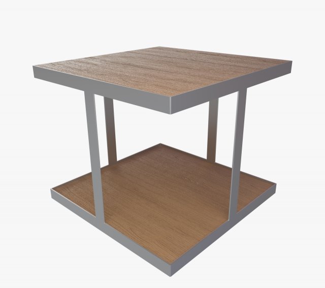 industrial square table 3D Модель .c4d .max .obj .3ds .fbx .stl .blend 