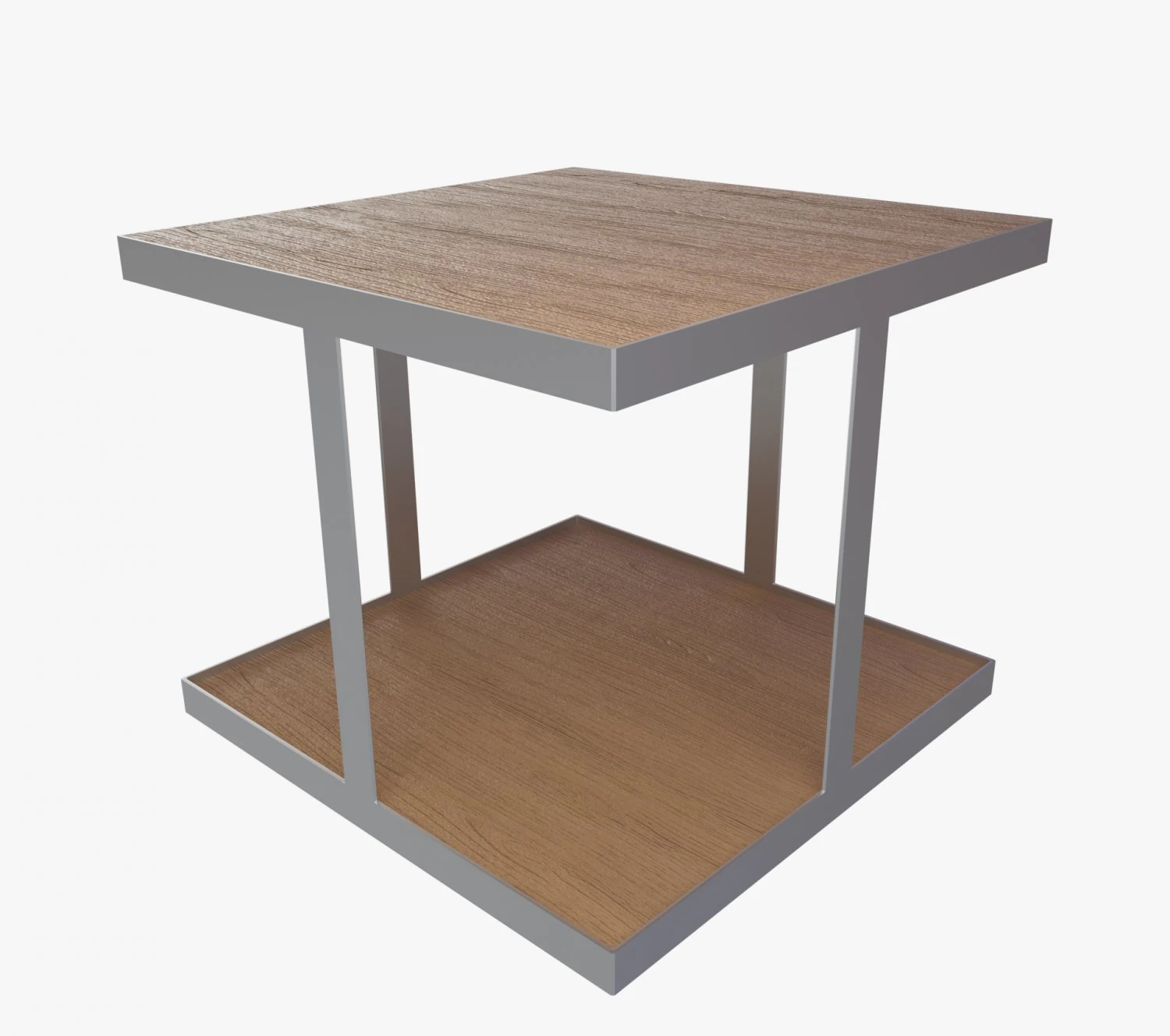 industrial square table 3D Model .c4d .max .obj .3ds .fbx .stl .blend 