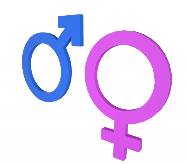gender symbols Modello 3D .c4d .max .obj .3ds .fbx .stl .blend 