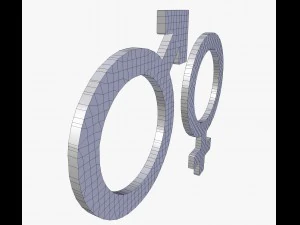 simboli di genere Modello 3D