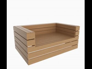 kanapa uliczna Model 3D