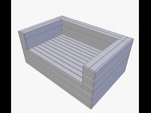 街头沙发 3D 模型