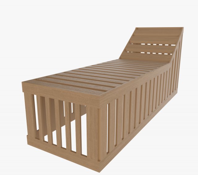 lounger Model 3D .c4d .max .obj .3ds .fbx .stl .blend 