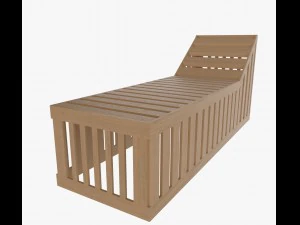 안락의자 3D 모델