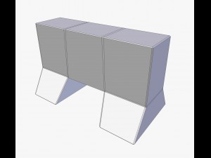 road barrier Modello 3D