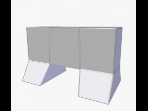 road barrier Modello 3D