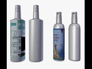 spray bottle 3Dモデル