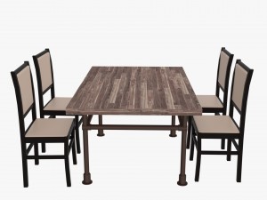 chairs and table 3D Model
