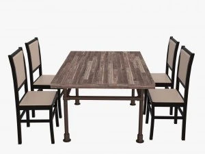 chairs and table 3D Model
